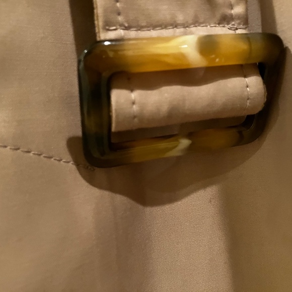 NEW Sam Edelman Double Breasted Belted Tan Trench Coat Cotton Blend L - Picture 6 of 13